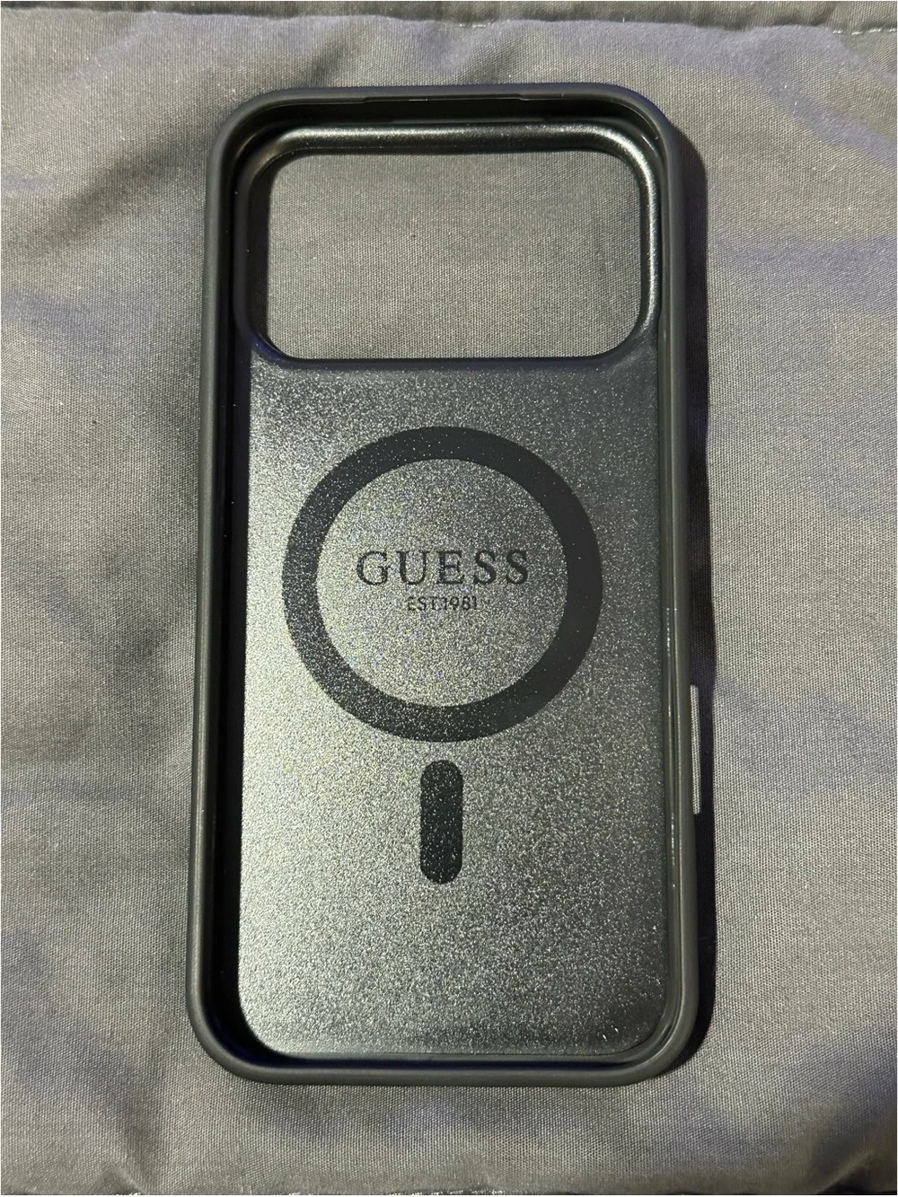 BRAND NEW GUESS MagSafe Compatible Phone Case for iPhone 17 Pro Max - Gray